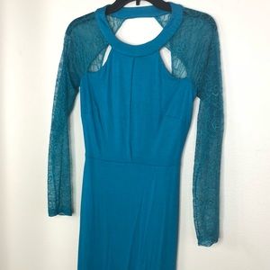 Blue lace dress